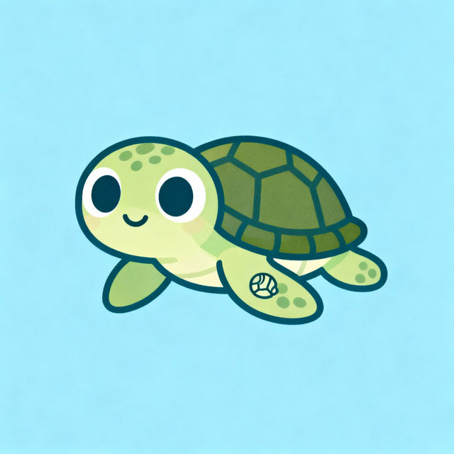 Easy Cute Sea Turtle Drawings gallery