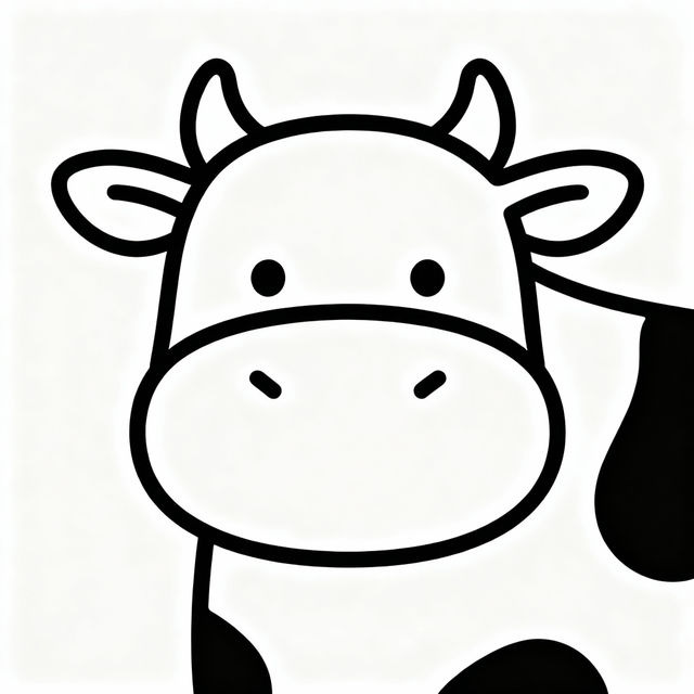 Simple Cow Drawing Gallery gallery
