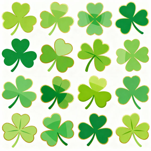 4 Leaf Clover Clip Art gallery
