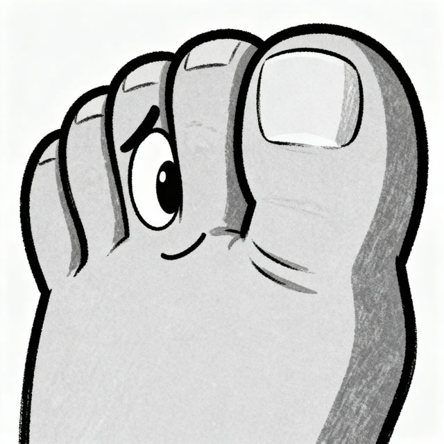 Draw Big Toe Sketch gallery