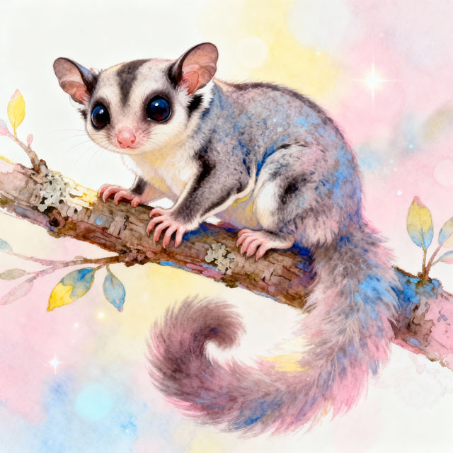 Sugar Glider Drawings - Made With AI gallery