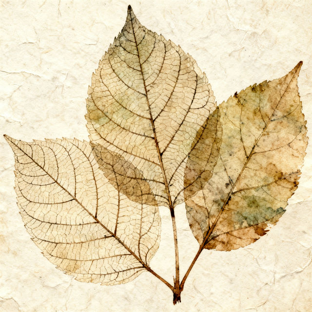 Leaf Rubbing Art - Made With AI gallery