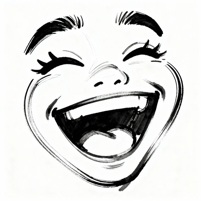 Laughing Face Drawings - Made With AI gallery