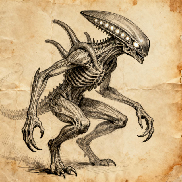 Alien Sketch Art gallery