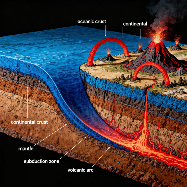 Subduction Zone Drawings gallery
