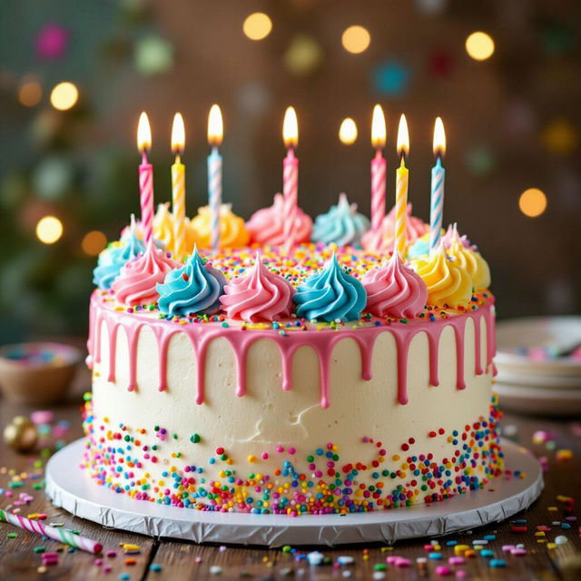 Birthday Cake Images - Made With AI gallery