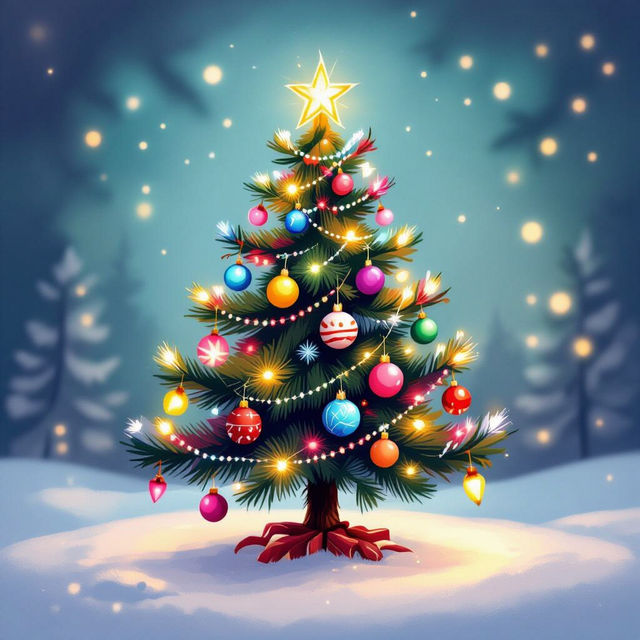Cute Christmas Tree Wallpaper gallery