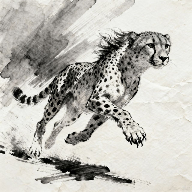 Cheetah Drawings - Made With AI gallery