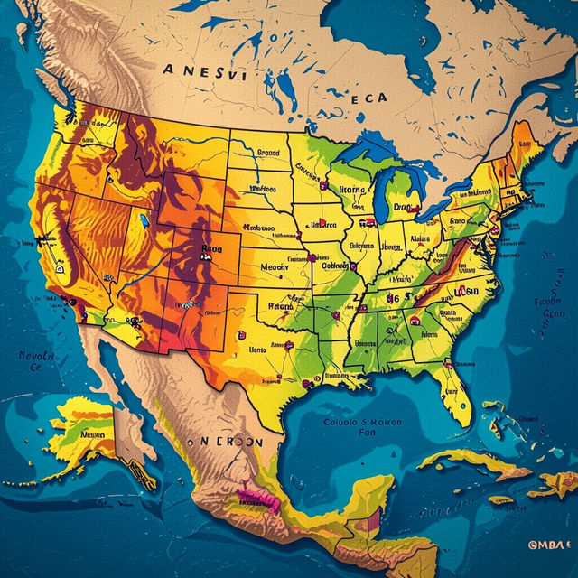 Us Map Images - Made With AI gallery