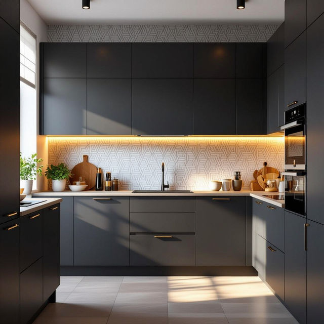 Kitchen Cabinet Wallpaper gallery