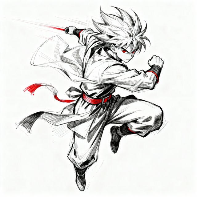 Anime Sketch Drawings - AI Generated gallery