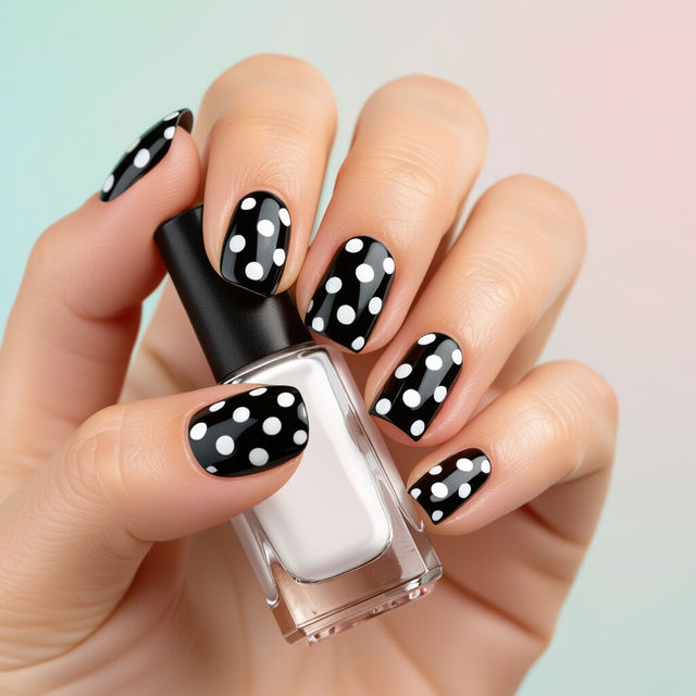 Polka Dot Nail Art gallery