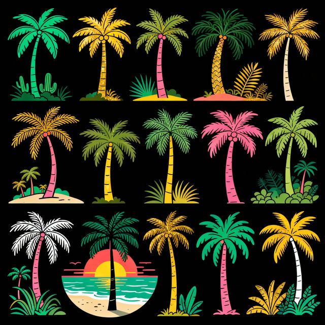 Clip Art Palm Tree gallery