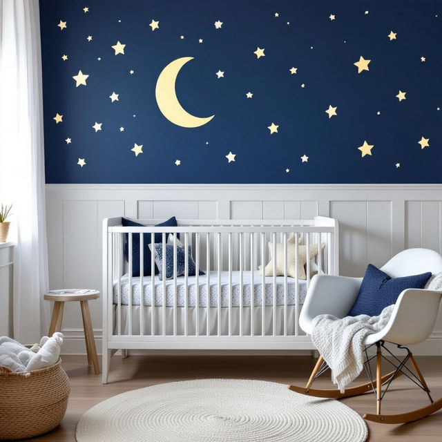 Navy Nursery Wallpaper gallery