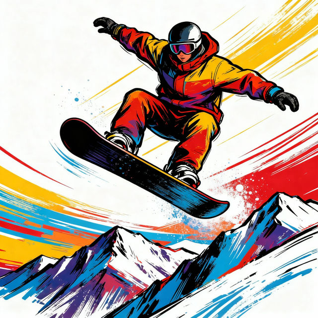 Snowboard Drawing Art gallery