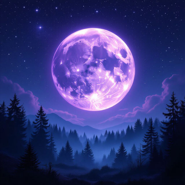 Purple Moon Wallpaper gallery