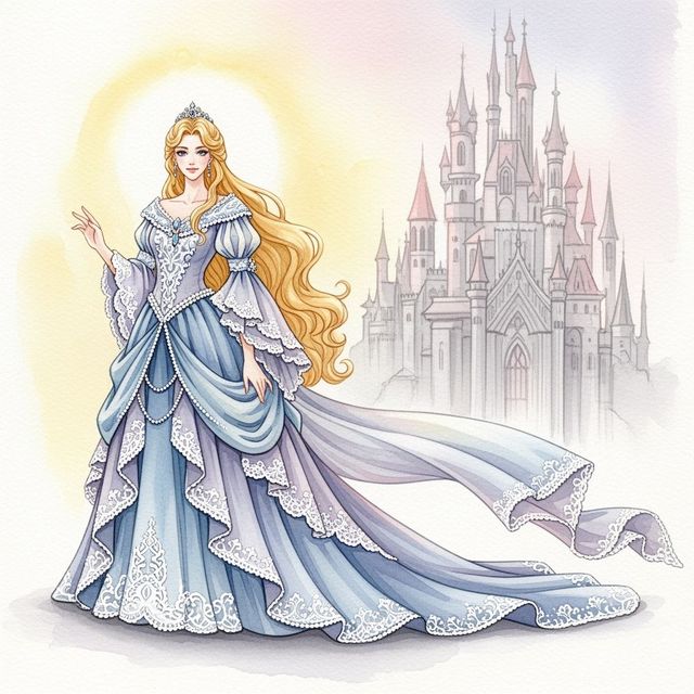 Stunning Princess Drawings Created with AI gallery