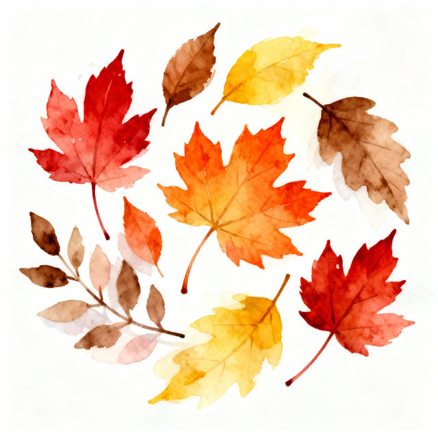 Easy Fall Leaves Drawings gallery