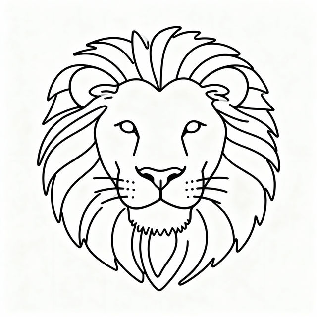 Simple Lion Drawings gallery
