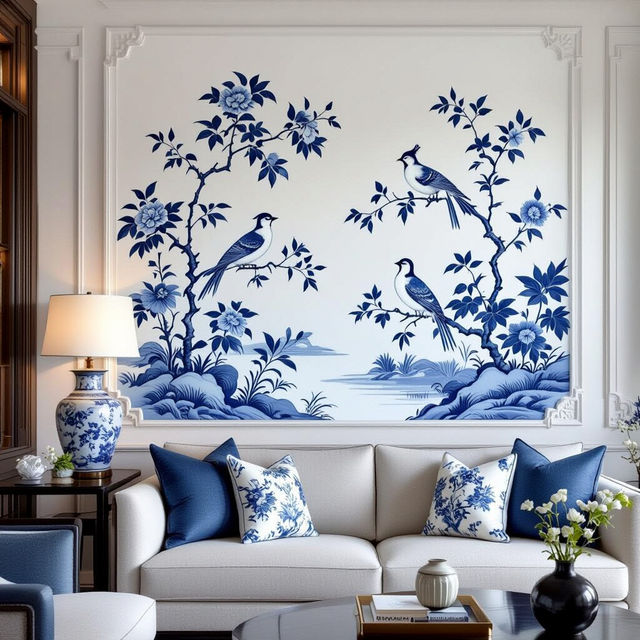 Chinoiserie Peel and Stick Wallpaper gallery