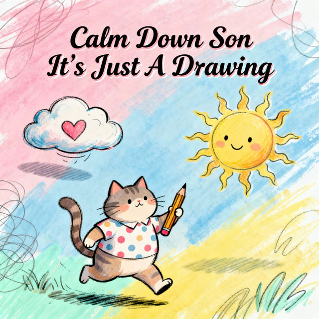 Calm Down Son It's Just A Drawing gallery