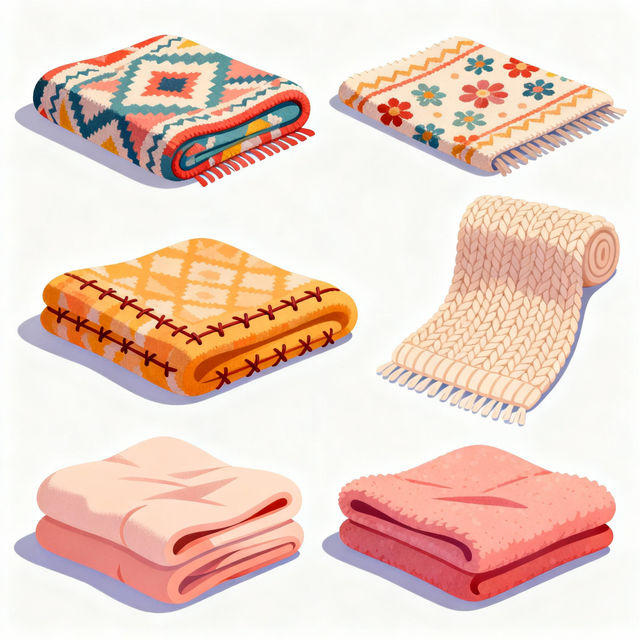 Blanket Clip Art - Made With AI gallery