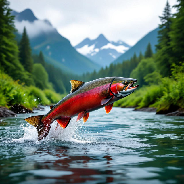 Pictures of Salmon - AI Generated gallery