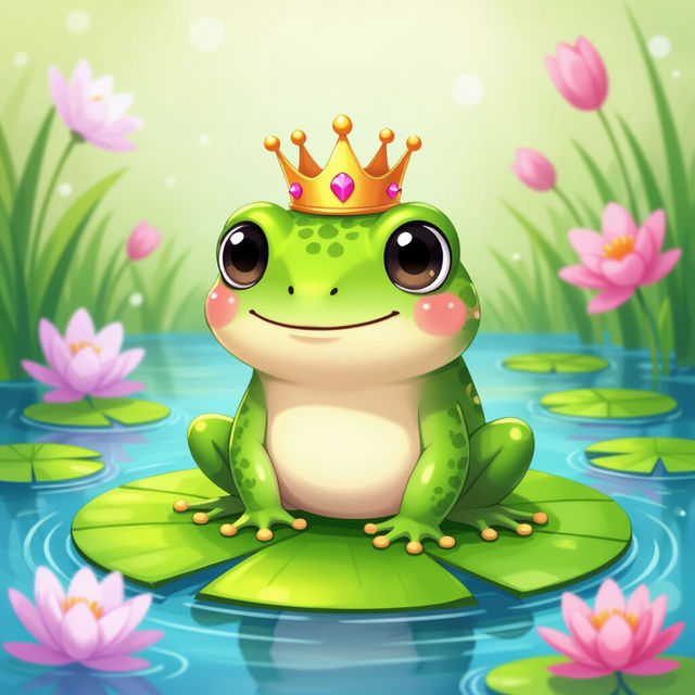 Kawaii Cute Frog Wallpapers gallery