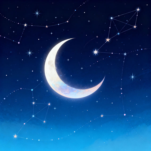 Crescent Moon Drawings - AI Generated Art gallery