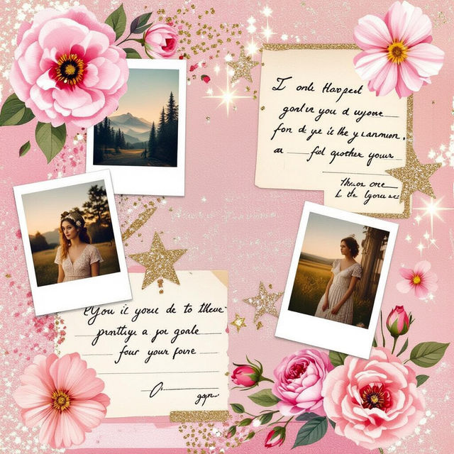 Pink Collage Wallpaper - Made With AI gallery