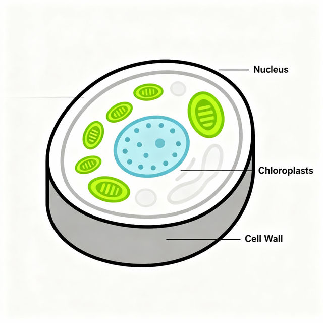 Plant Cell Drawing Easy gallery