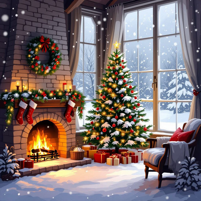 Create Merry Christmas Wishes Images with AI gallery