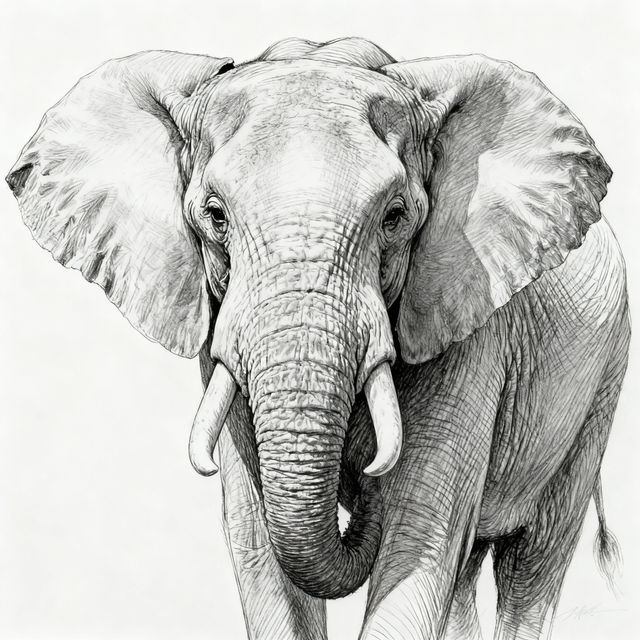 Sketch Elephant Drawings gallery