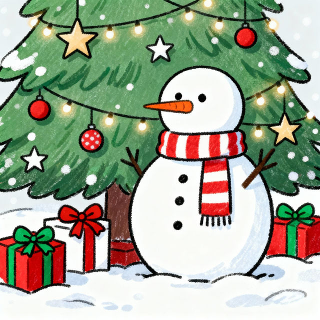 Easy To Draw Christmas Pictures gallery