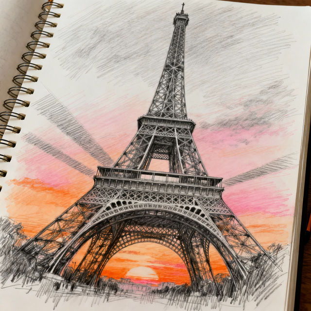 Landmark Drawings - AI Generated gallery