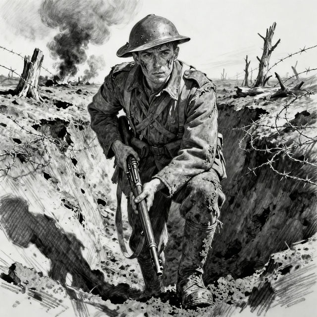 WW1 Drawings - AI Generated gallery