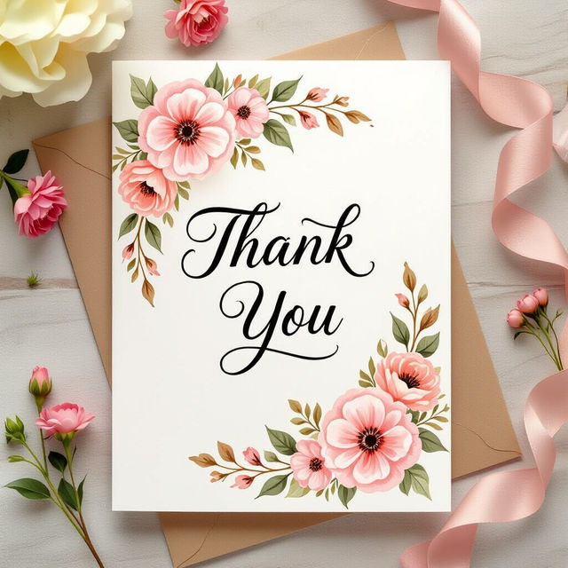 Thank You Card Images - Created with AI gallery