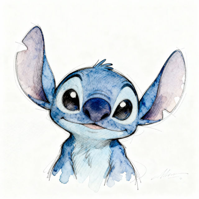 Stitch Head Drawings - AI Generated Art gallery