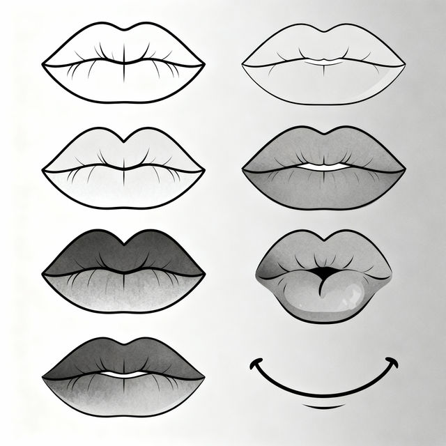 Easy Lip Drawing Ideas gallery