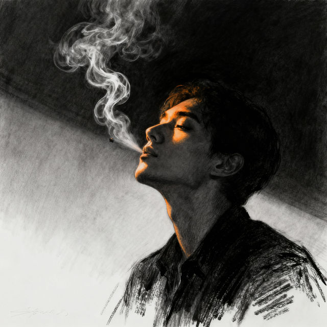 Smoking Drawings - AI Generated Art gallery