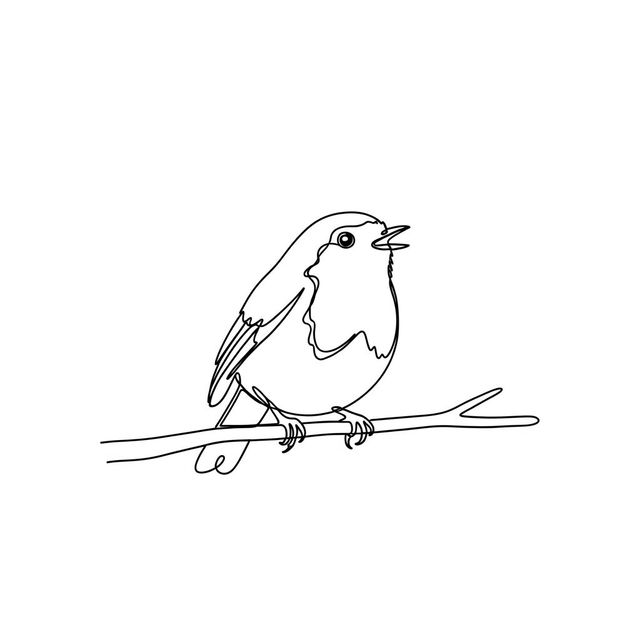 Explore Simple Bird Drawings Made With AI gallery
