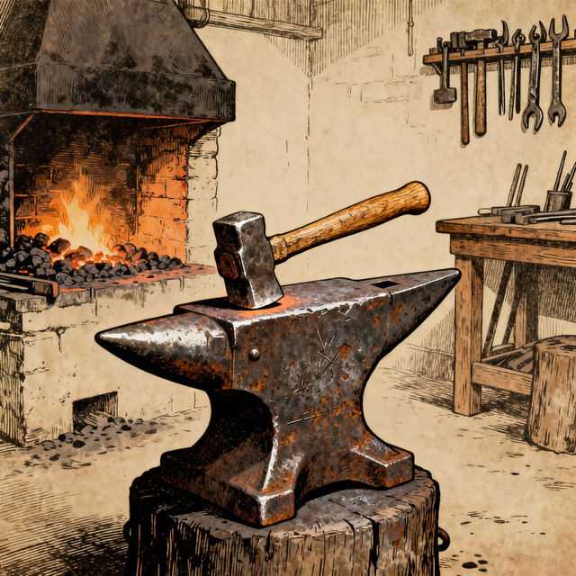 Anvil Drawings - AI Generated Art gallery