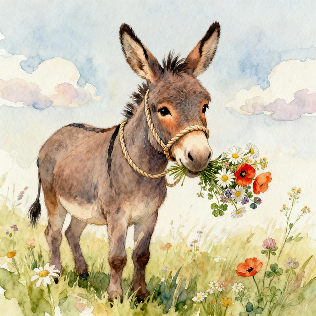 Donkey Drawings - AI Generated Art gallery