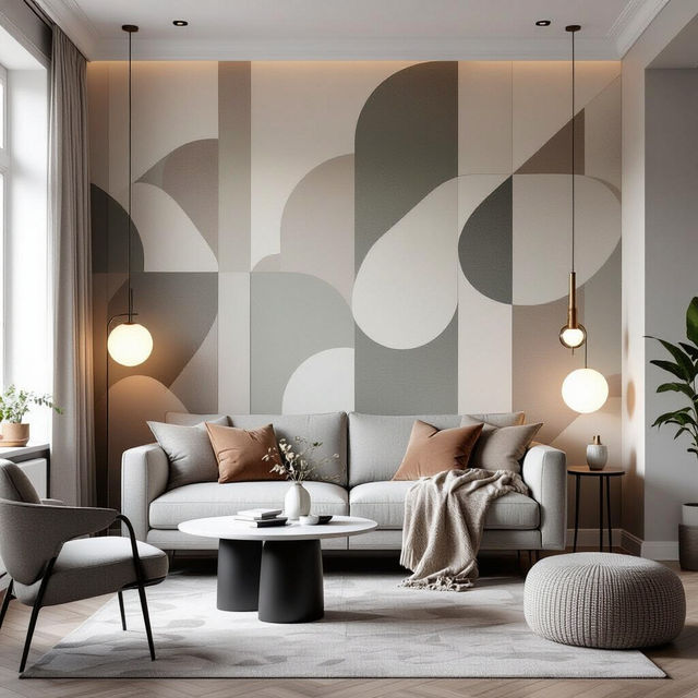 Modern Living Room Wallpaper gallery