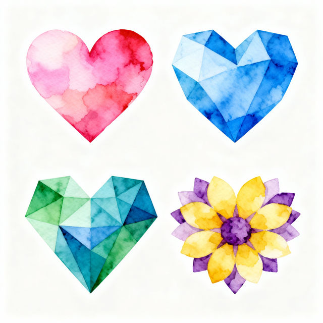 Hearts Clip Art - Made With AI gallery
