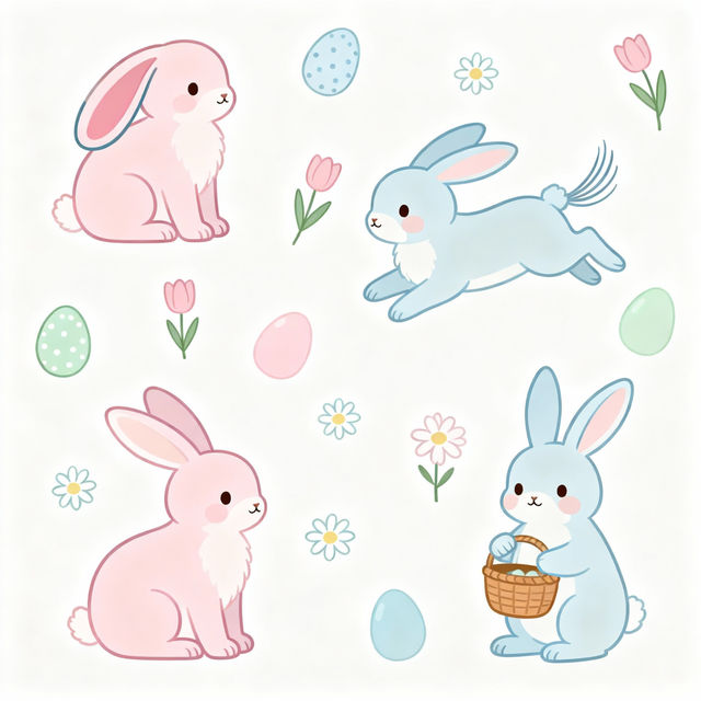 Easy Easter Bunny Drawings gallery