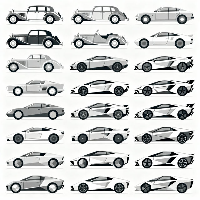 Cars Clip Art - Made With AI gallery