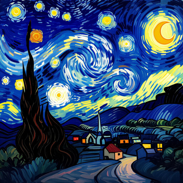 Starry Night Pictures - AI Generated Art gallery