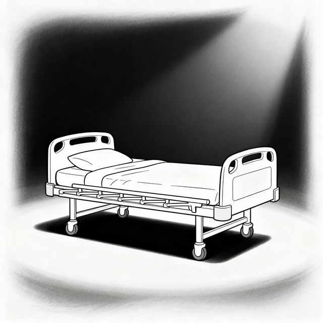 Hospital Bed Drawings - AI Generated Art gallery