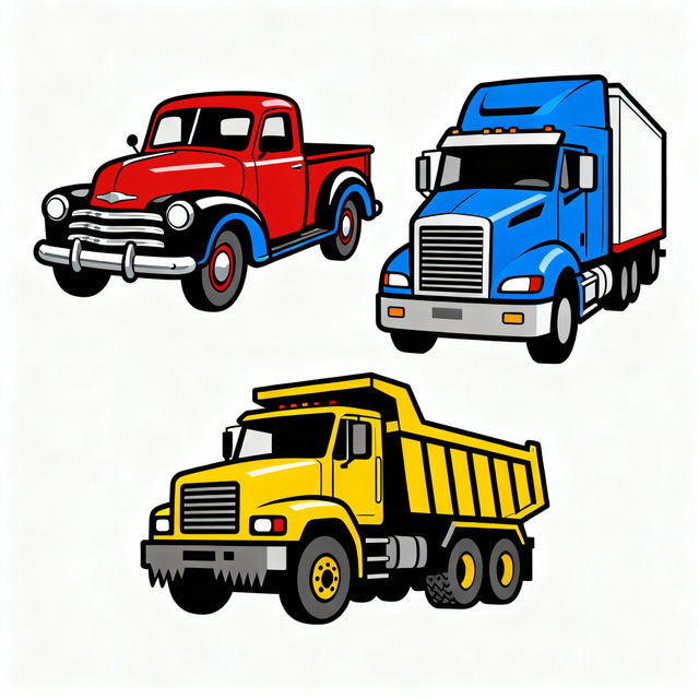 Truck Clip Art - Made With AI gallery